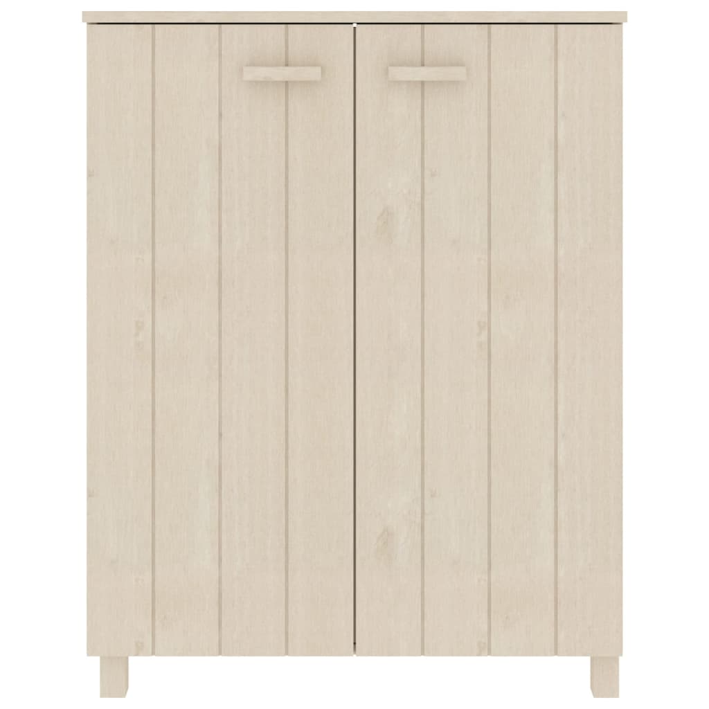 Skoskap HAMAR honningbrun 85x40x108 cm heltre furu