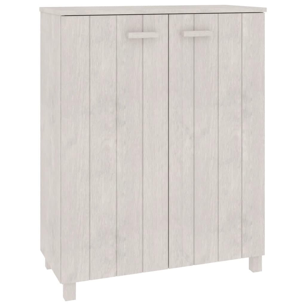 Skoskap HAMAR hvit 85x40x108 cm heltre furu