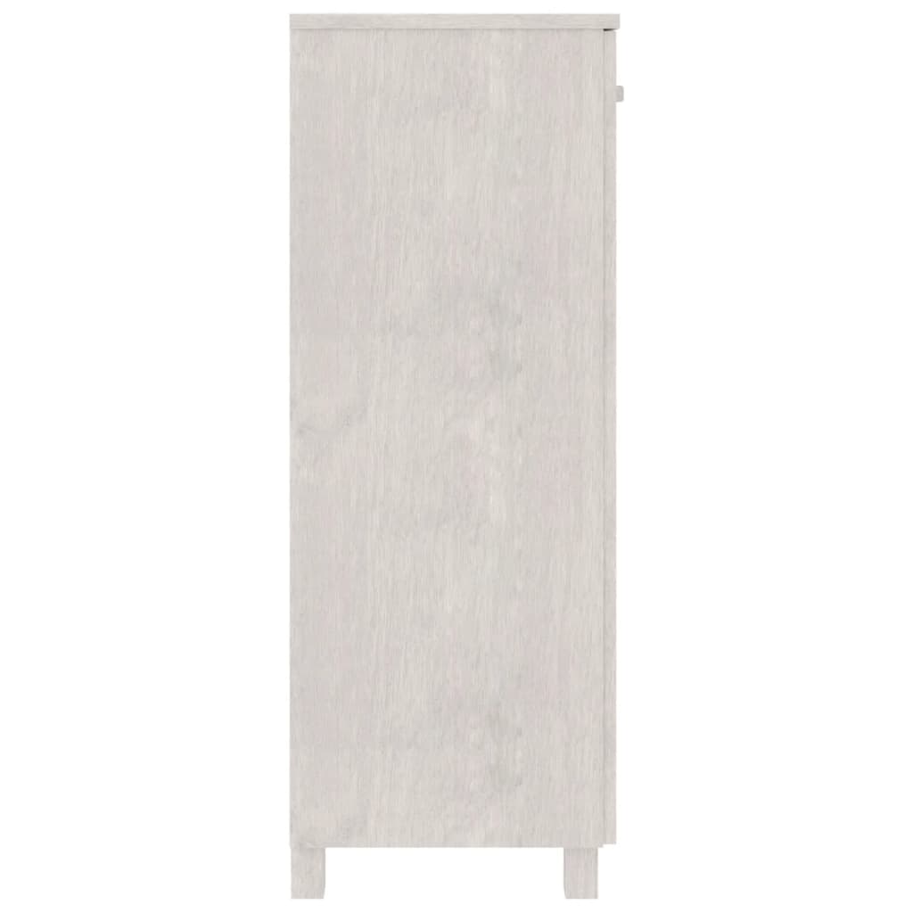 Skoskap HAMAR hvit 85x40x108 cm heltre furu