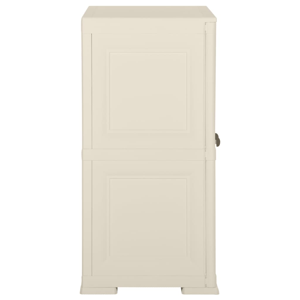 Plastskap 79x43x85,5 cm tredesign vaniljeis
