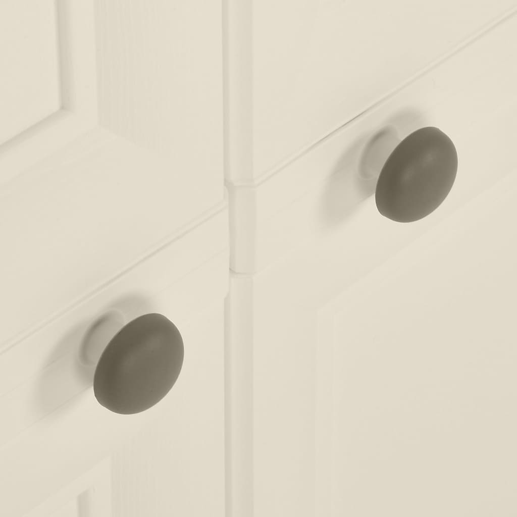 Plastskap 79x43x85,5 cm tredesign vaniljeis