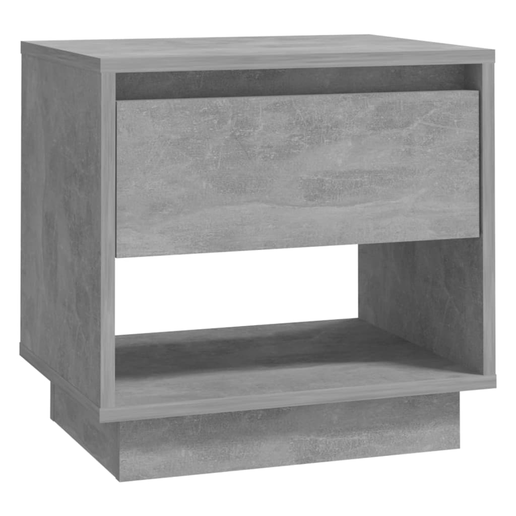 Nattbord 2 stk betonggrå 45x34x44 cm konstruert tre