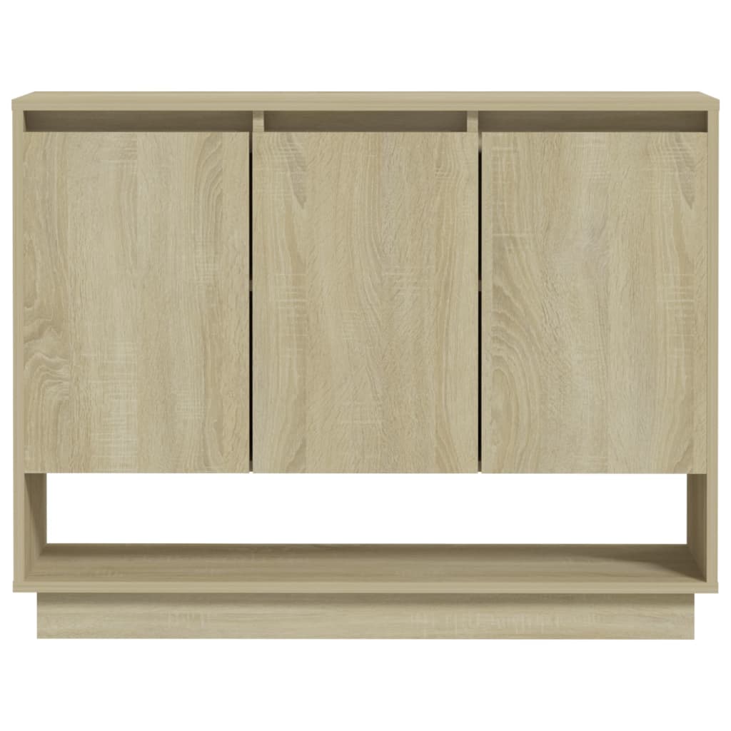 Skjenk sonoma eik 97x31x75 cm konstruert tre