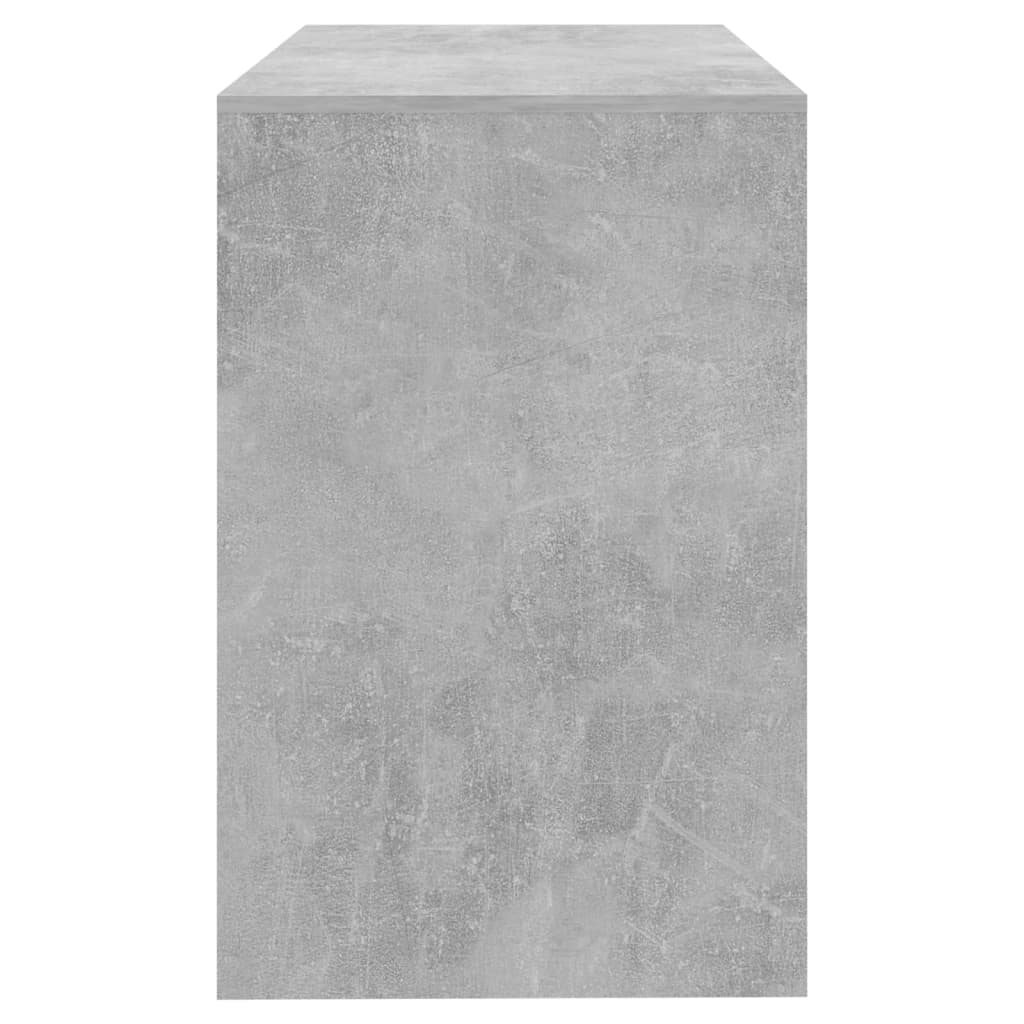 Skrivebord betonggrå 101x50x76,5 cm konstruert tre