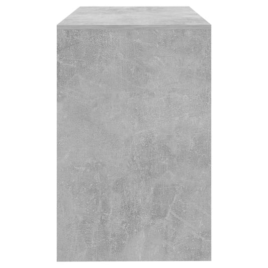 Skrivebord betonggrå 101x50x76,5 cm konstruert tre