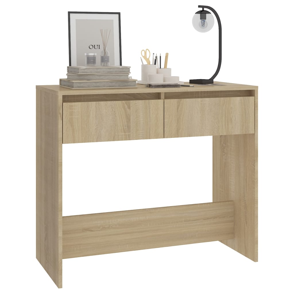 Konsollbord sonoma eik 89x41x76,5 cm konstruert tre