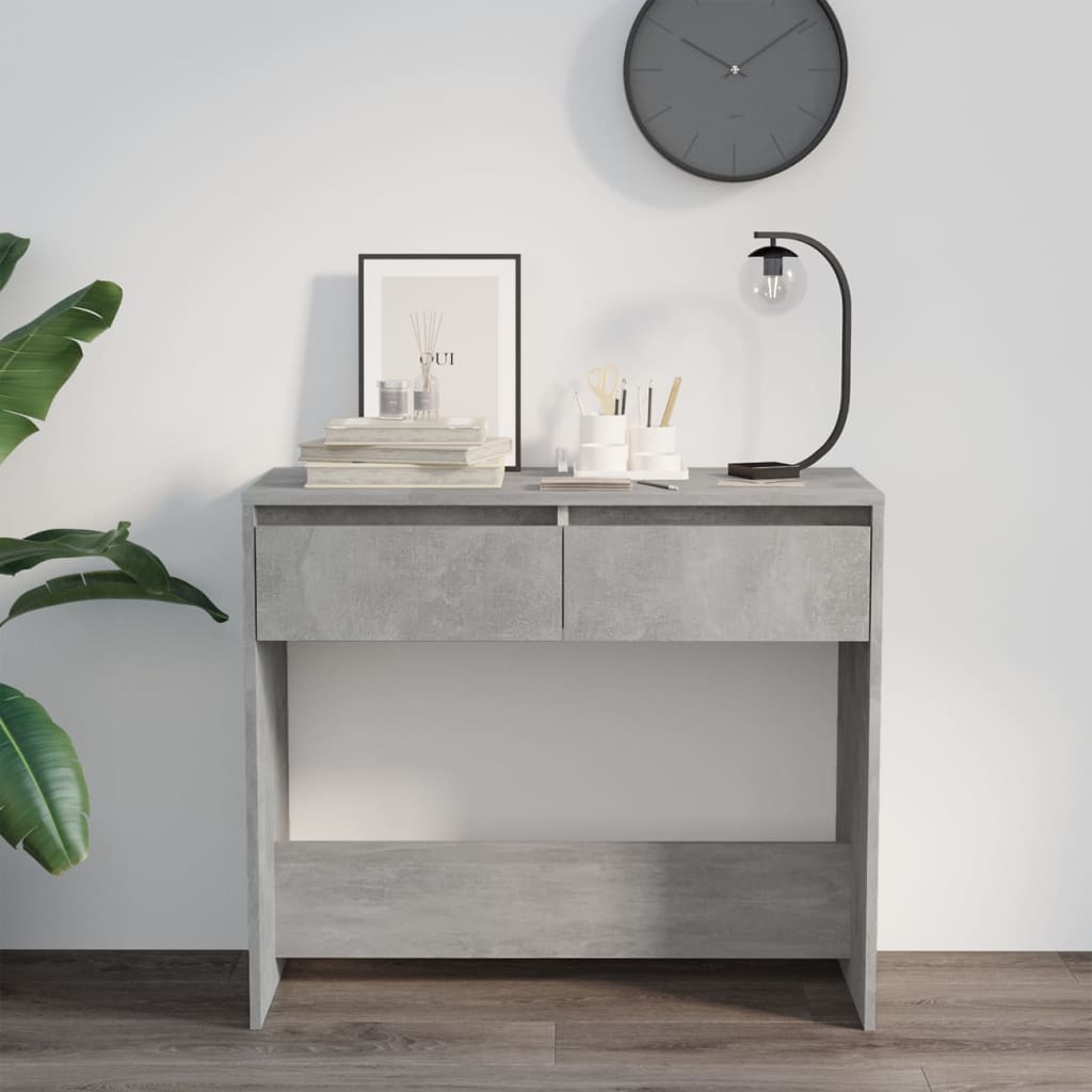 Konsollbord betonggrå 89x41x76,5 cm konstruert tre