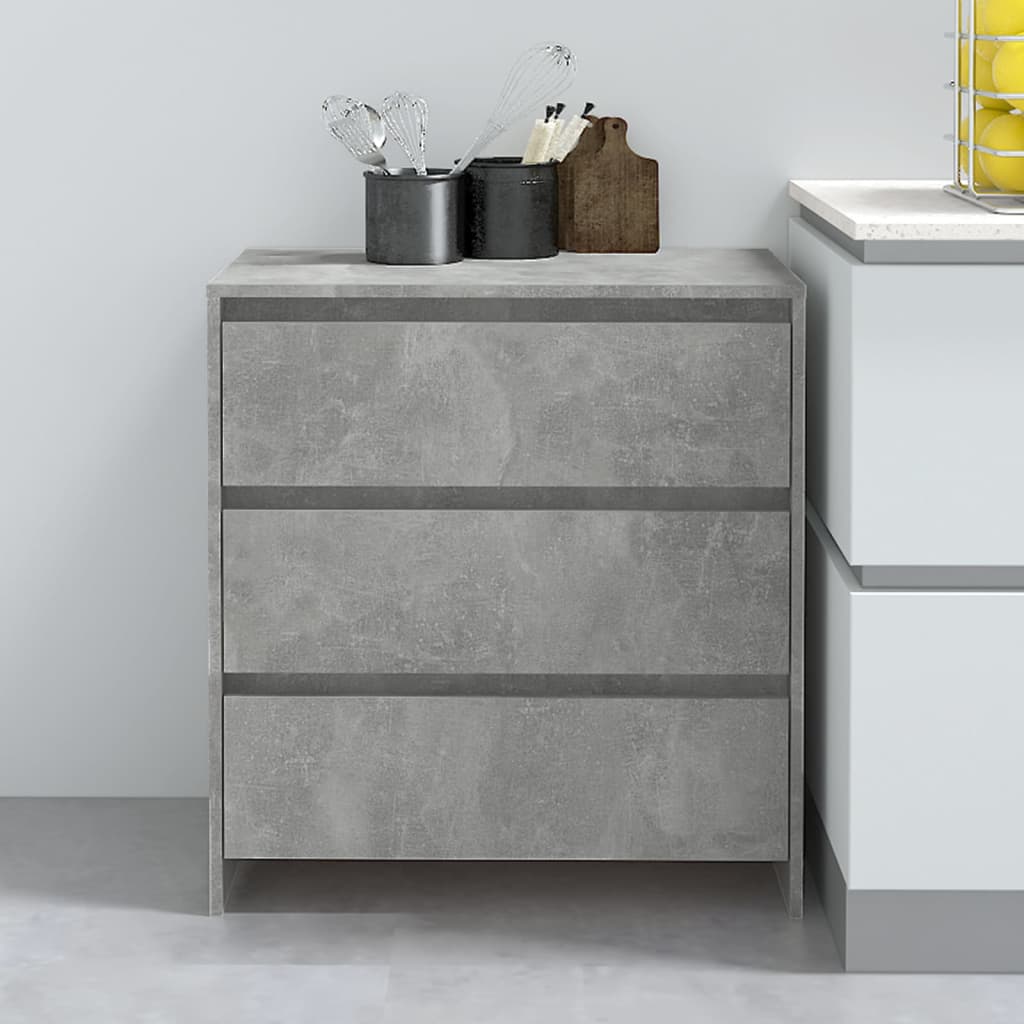 Skjenk betonggrå 70x41x75 cm konstruert tre