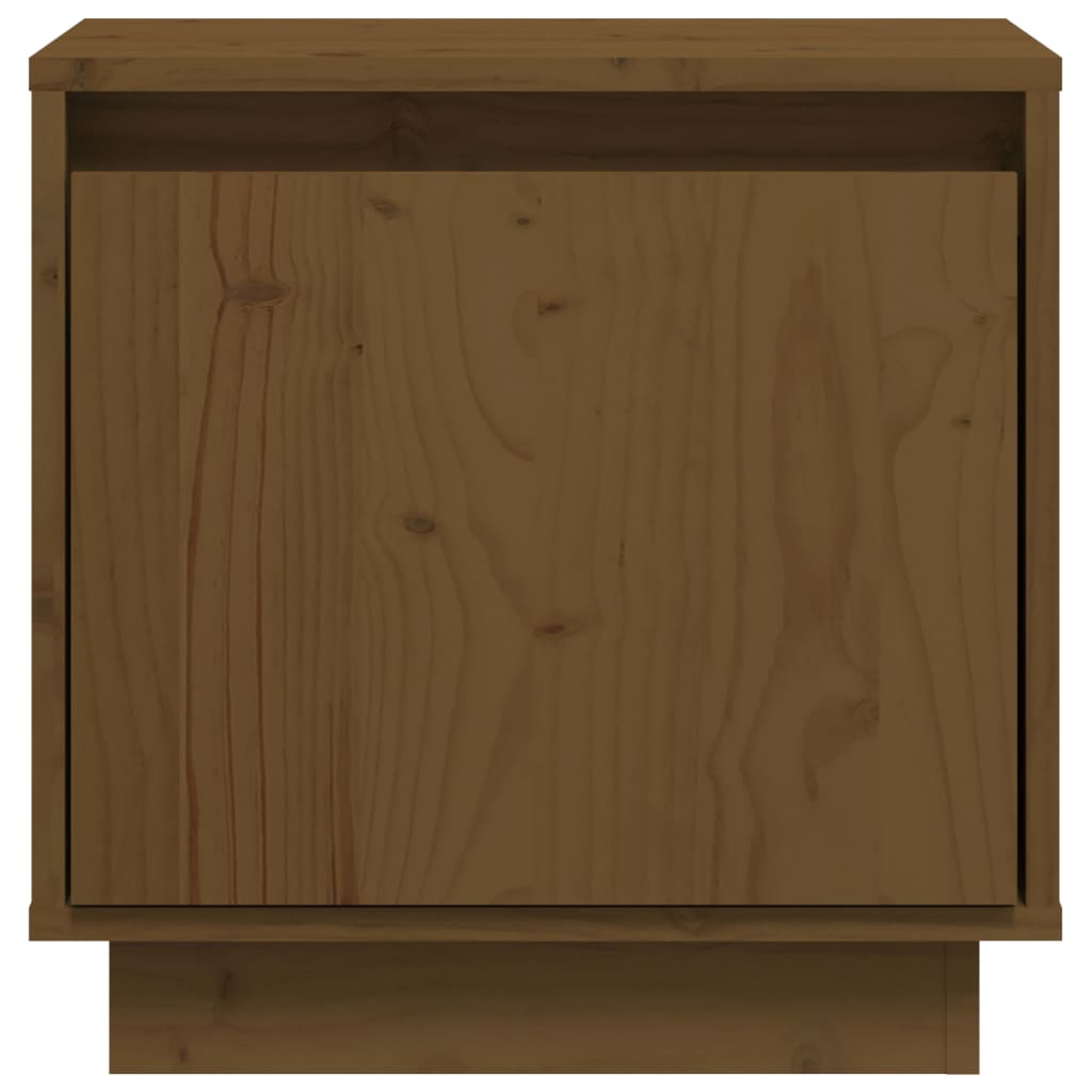 Nattbord 2 stk honningbrun 40x30x40 cm heltre furu