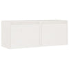 Veggskap 2 stk hvit 45x30x35 cm heltre furu