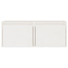 Veggskap 2 stk hvit 45x30x35 cm heltre furu