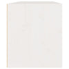 Veggskap 2 stk hvit 45x30x35 cm heltre furu