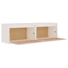 Veggskap 2 stk hvit 60x30x35 cm heltre furu