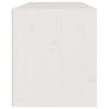 Veggskap hvit 80x30x35 cm heltre furu