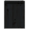 Veggskap 2 stk svart 30x30x40 cm heltre furu
