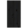 Veggskap 2 stk svart 30x30x60 cm heltre furu