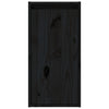Veggskap 2 stk svart 30x30x60 cm heltre furu
