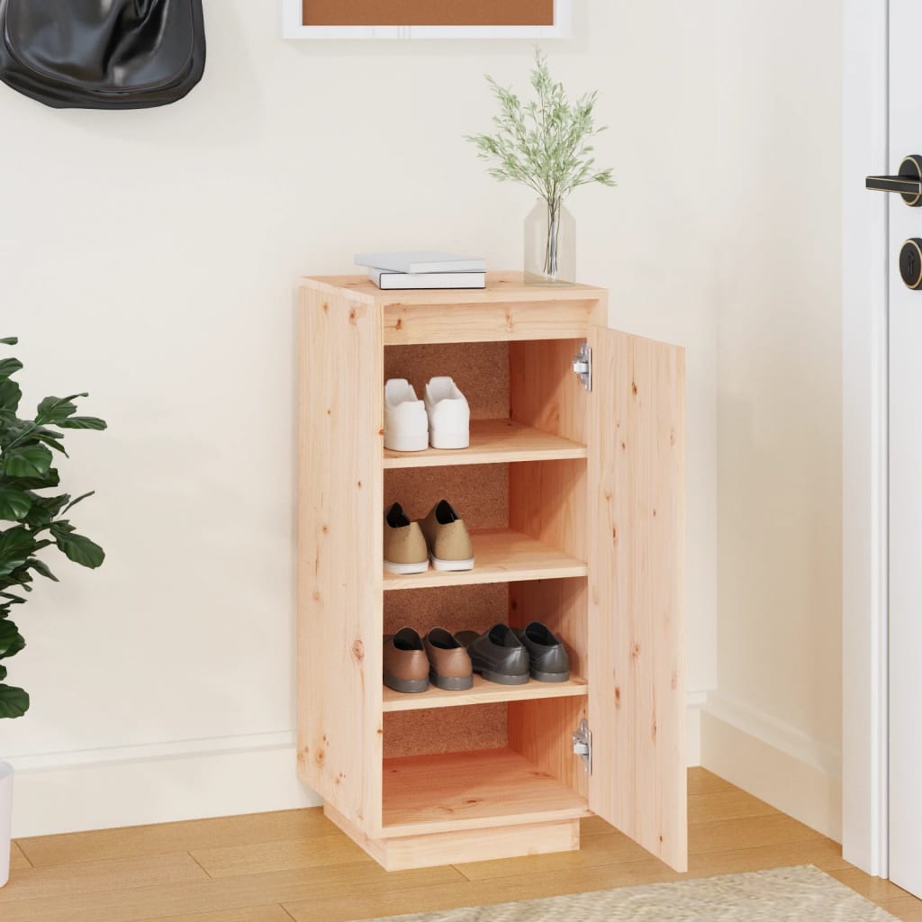Skoskap 35x35x80 cm heltre furu