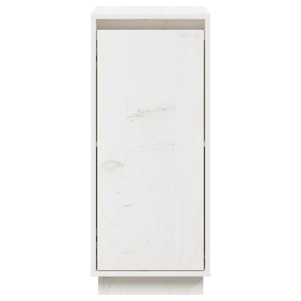 Skjenk hvit 31,5x34x75 cm heltre furu