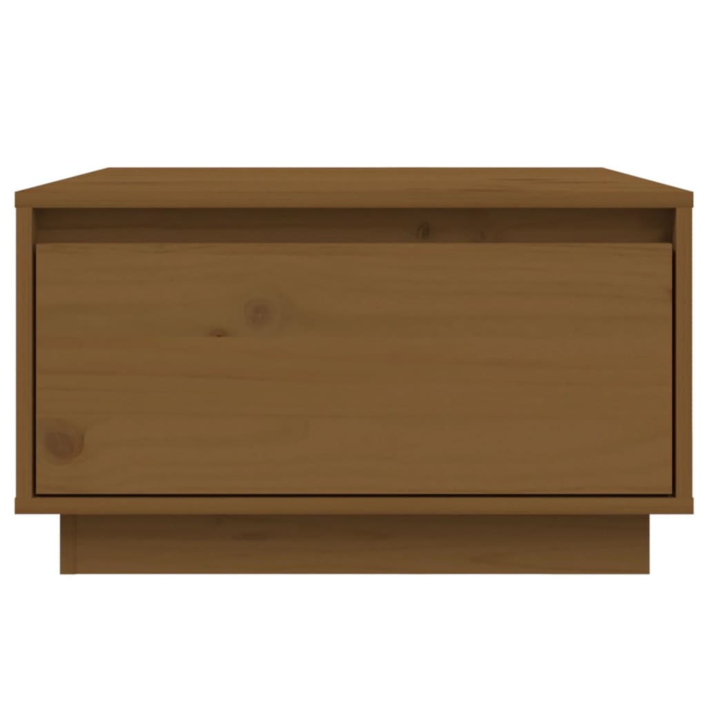 Salongbord honningbrun 55x56x32 cm heltre furu