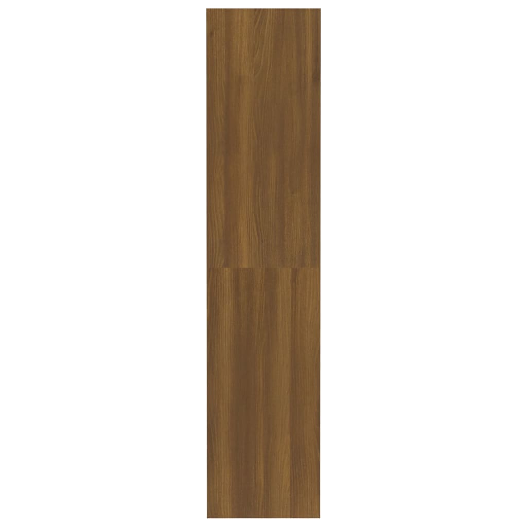 Bokhylle/romdeler brun eik 80x30x135 cm konstruert tre