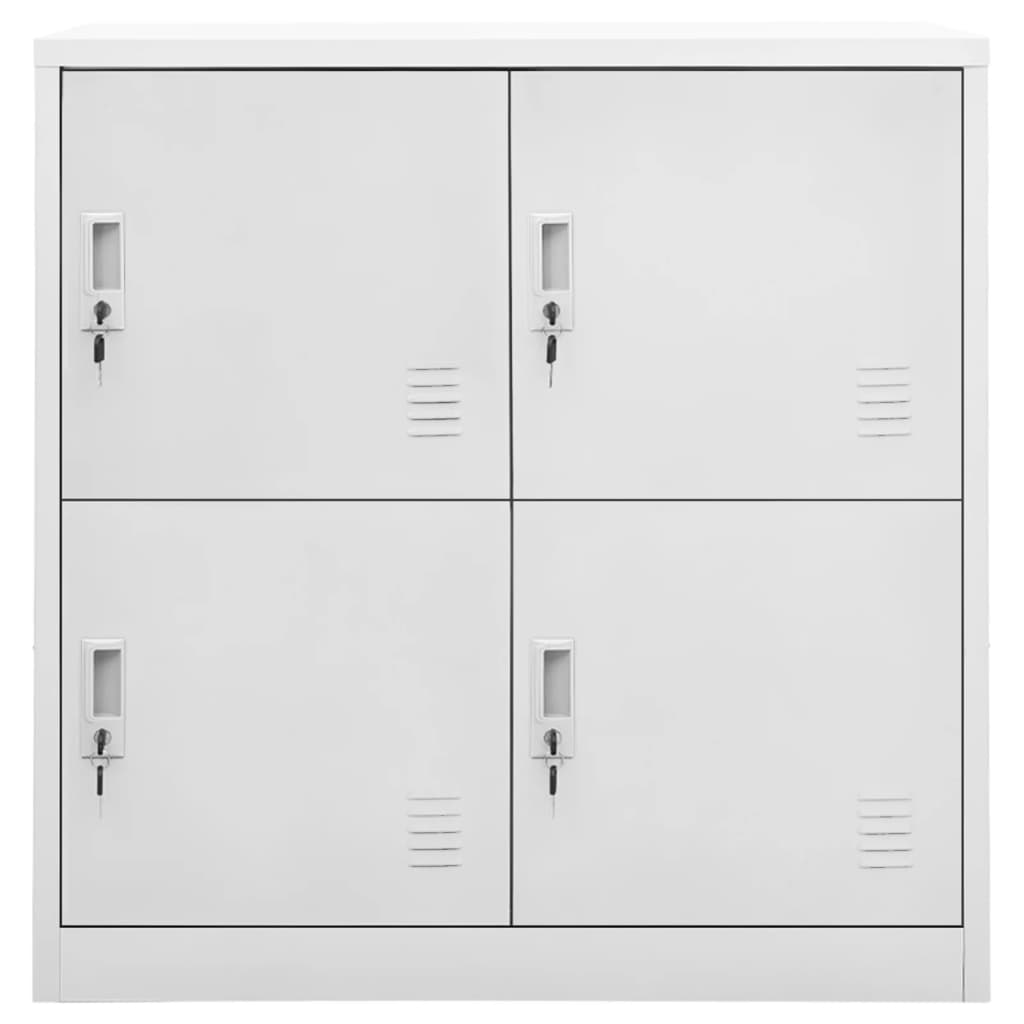 Oppbevaringsskap 5 stk lysegrå 90x45x92,5 cm stål