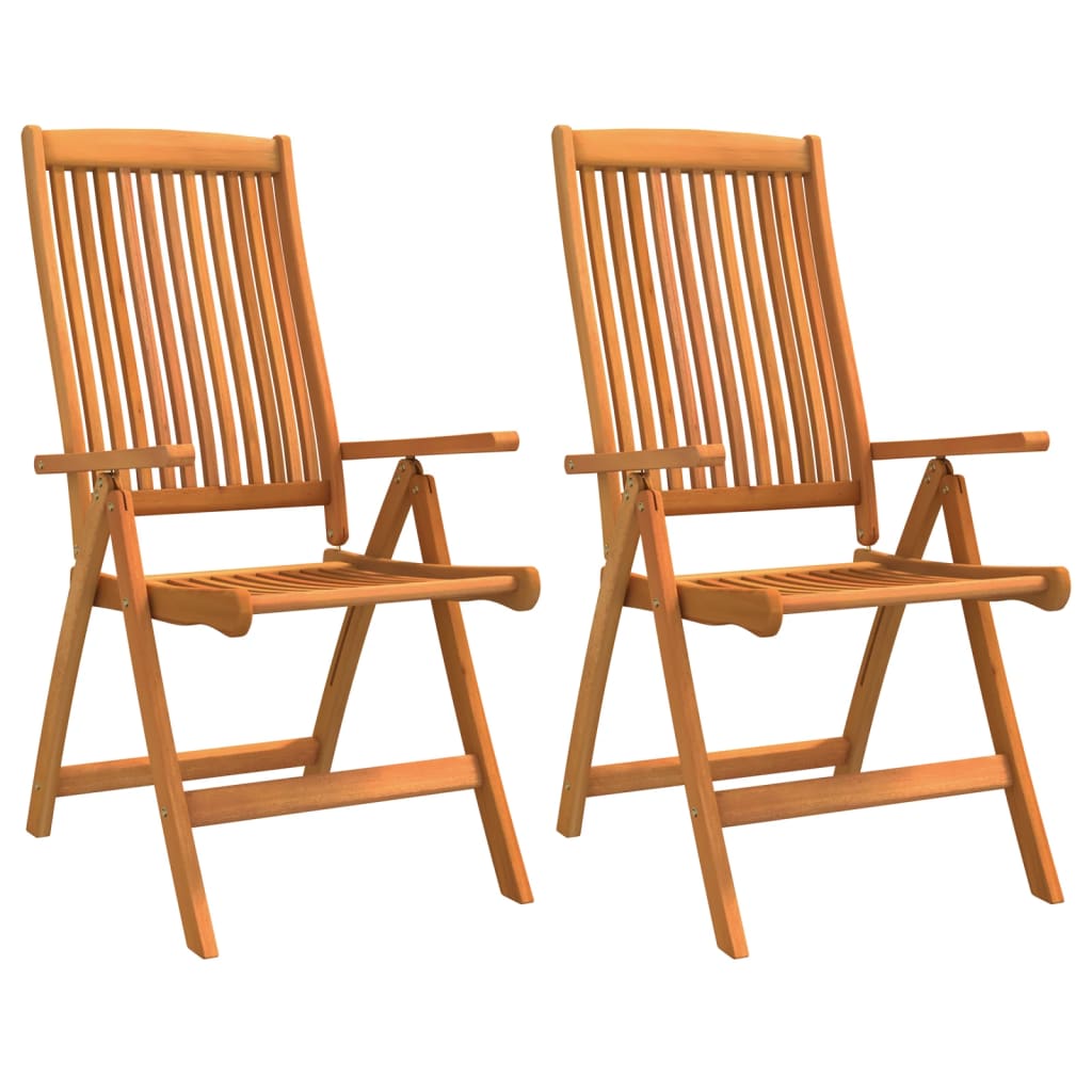 Klappstoler 2 stk heltre eukalyptus