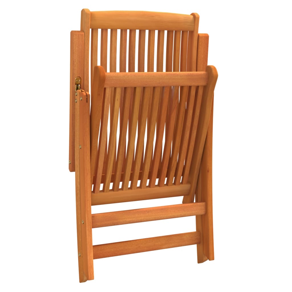 Klappstoler 2 stk heltre eukalyptus
