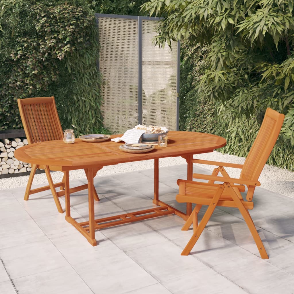 Klappstoler 2 stk heltre eukalyptus