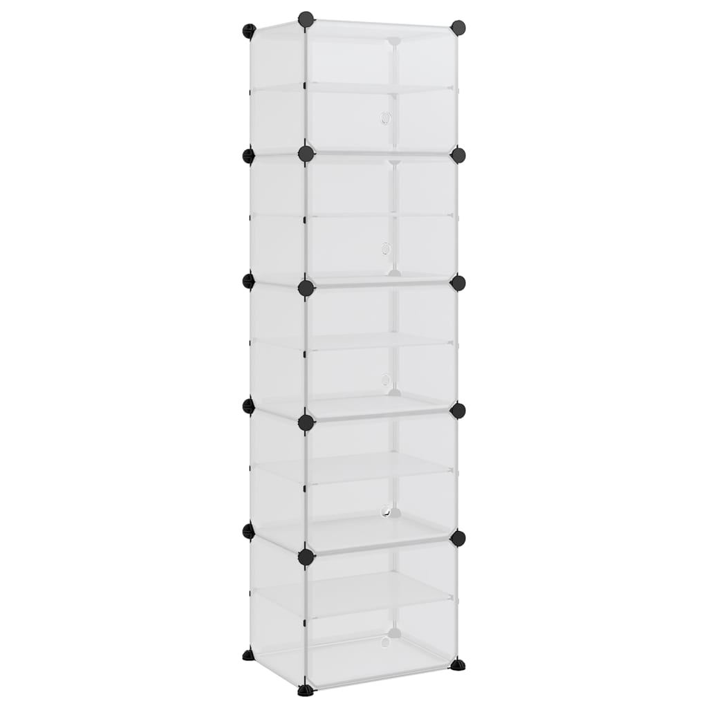 Skostativ gjennomsiktig 44x31,5x153,5 cm PP