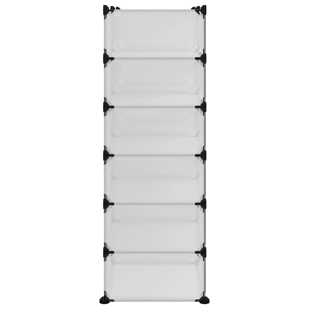 Skostativ gjennomsiktig 94,5x36,5x106 cm PP