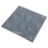 3D-veggpaneler 24 stk 50x50 cm diamant grå 6 m²