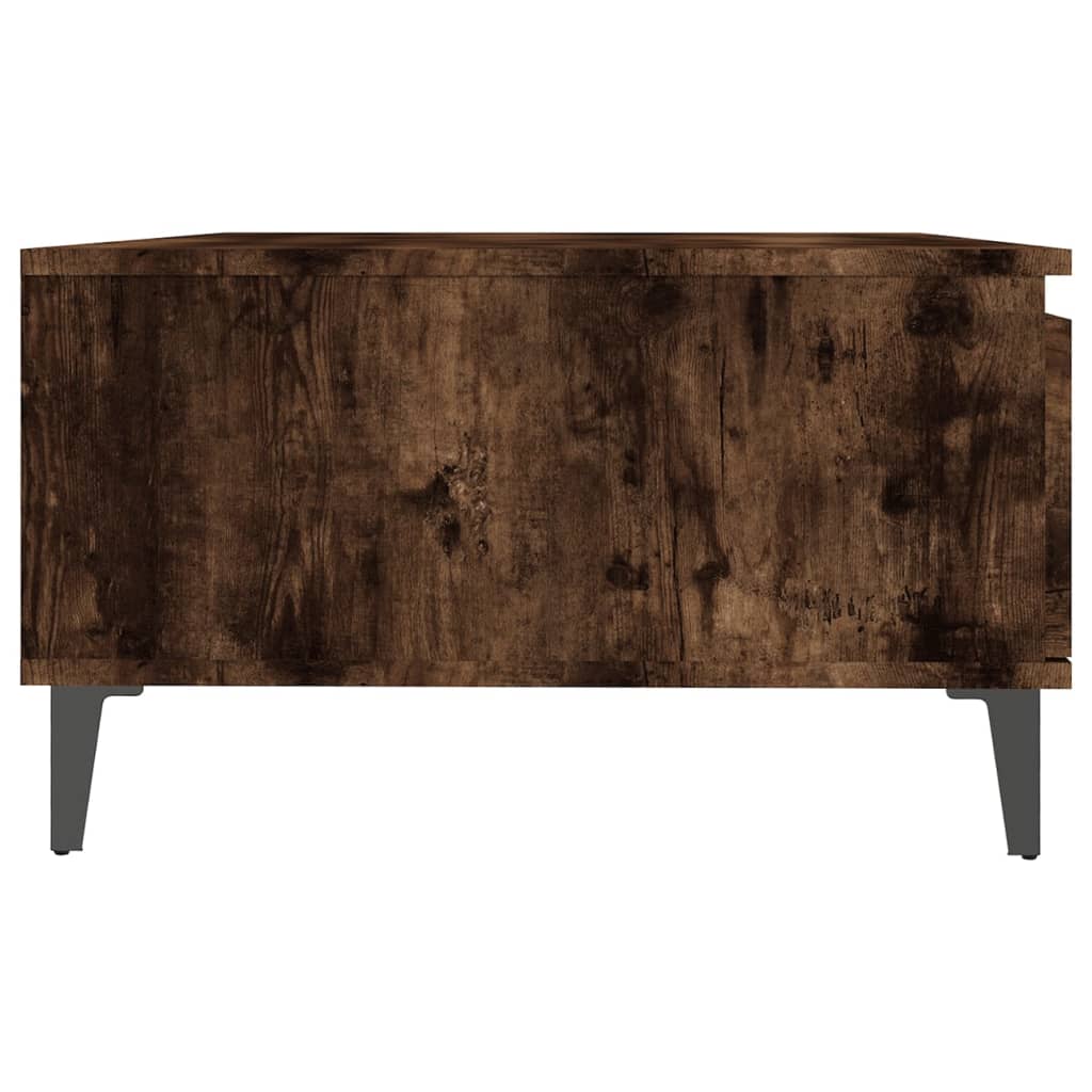 Salongbord røkt eik 90x60x35 cm konstruert tre
