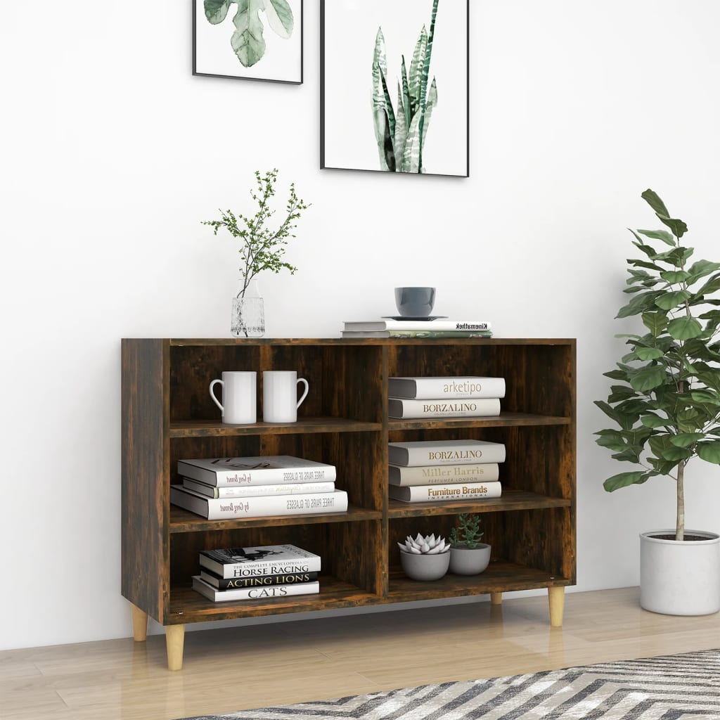 Skjenk røkt eik 103,5x35x70 cm konstruert tre