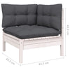 Hagesofagruppe med puter 8 deler heltre furu