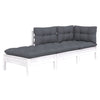 Hagesofagruppe med puter 3 deler heltre furu