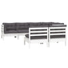 Hagesofagruppe med puter 7 deler heltre furu