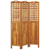 Romdeler 3 paneler 121,5x2x180 cm heltre akasie