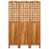 Romdeler 3 paneler 121,5x2x180 cm heltre akasie