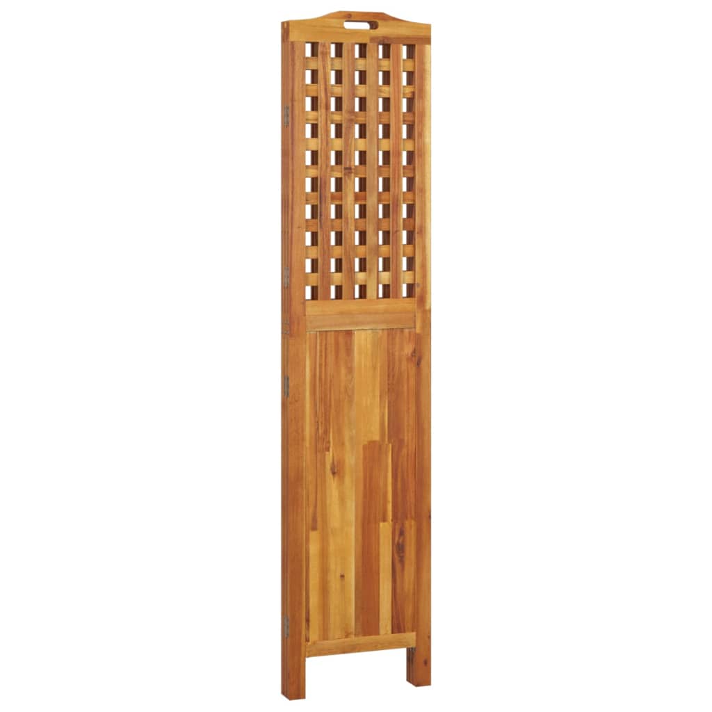 Romdeler 3 paneler 121,5x2x180 cm heltre akasie