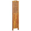 Romdeler 3 paneler 121,5x2x180 cm heltre akasie