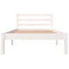 Sengeramme heltre furu 90x190 cm hvit Single