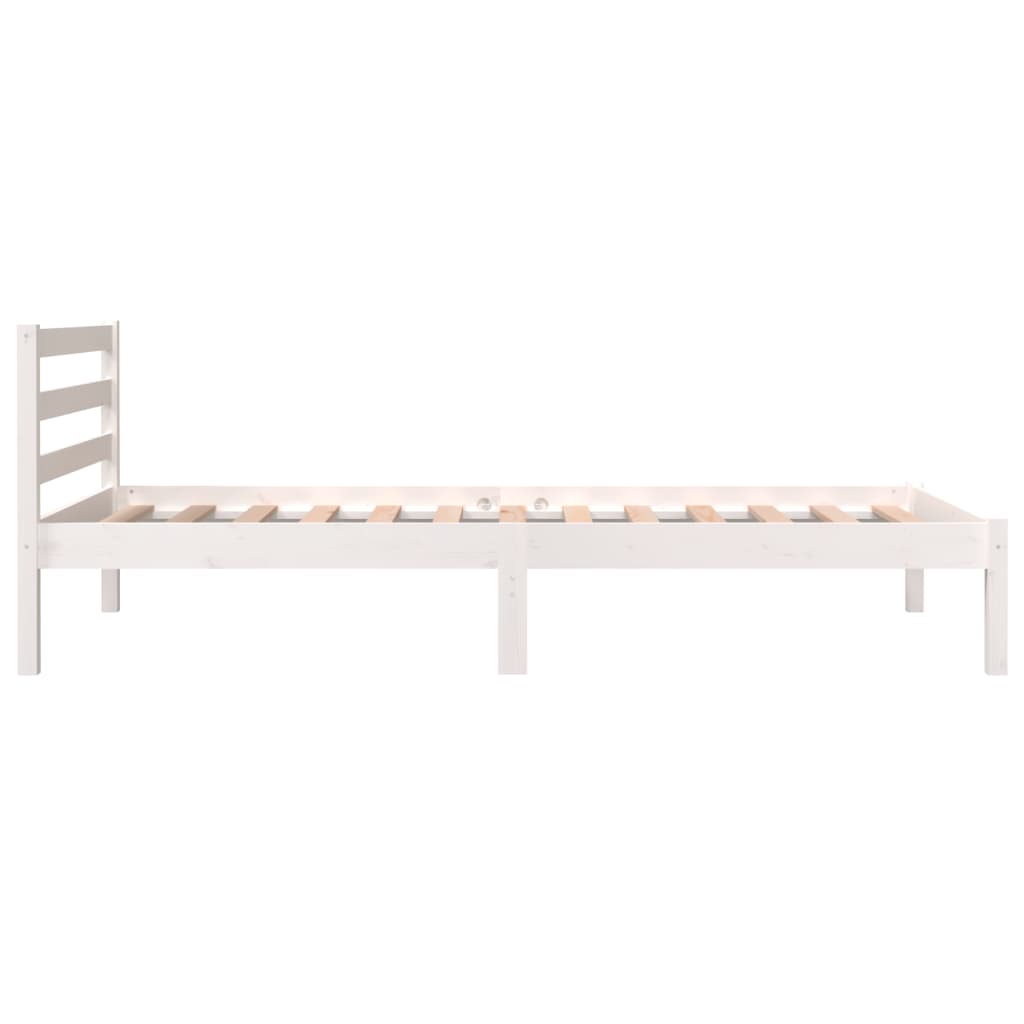Sengeramme heltre furu 90x190 cm hvit Single