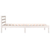 Sengeramme heltre furu 90x190 cm hvit Single