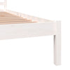 Sengeramme heltre furu 90x190 cm hvit Single