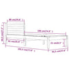 Sengeramme heltre furu 90x190 cm hvit Single