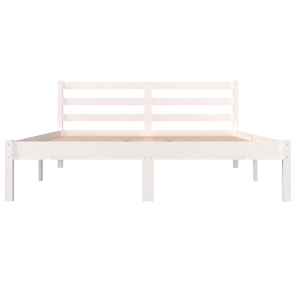 Sengeramme heltre furu 120x190 cm hvit Small Double