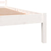 Sengeramme heltre furu 120x190 cm hvit Small Double