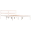 Sengeramme heltre furu 140x190 cm hvit