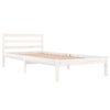 Sengeramme heltre furu 90x200 cm hvit